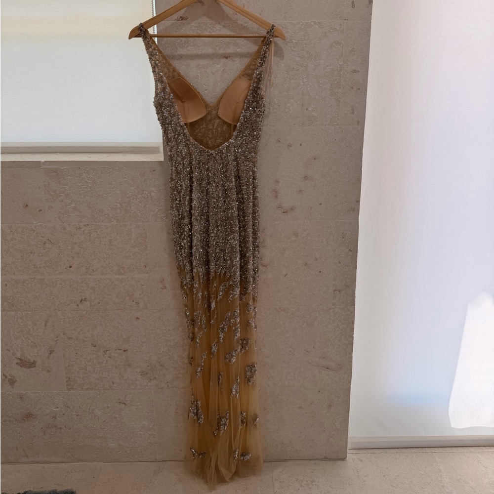 Portia and Scarlett Gold Sequin Maxi Dress - Picture 3 of 5